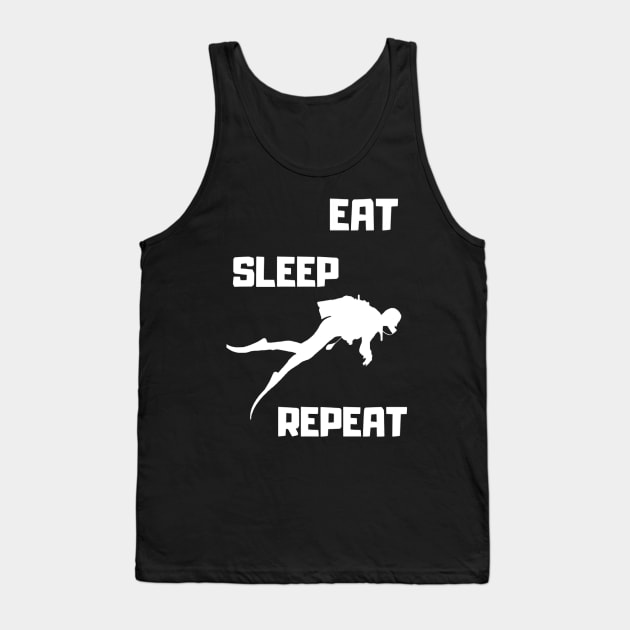 Eat Sleep Snorkeling Repeat Tank Top by NotLikeOthers